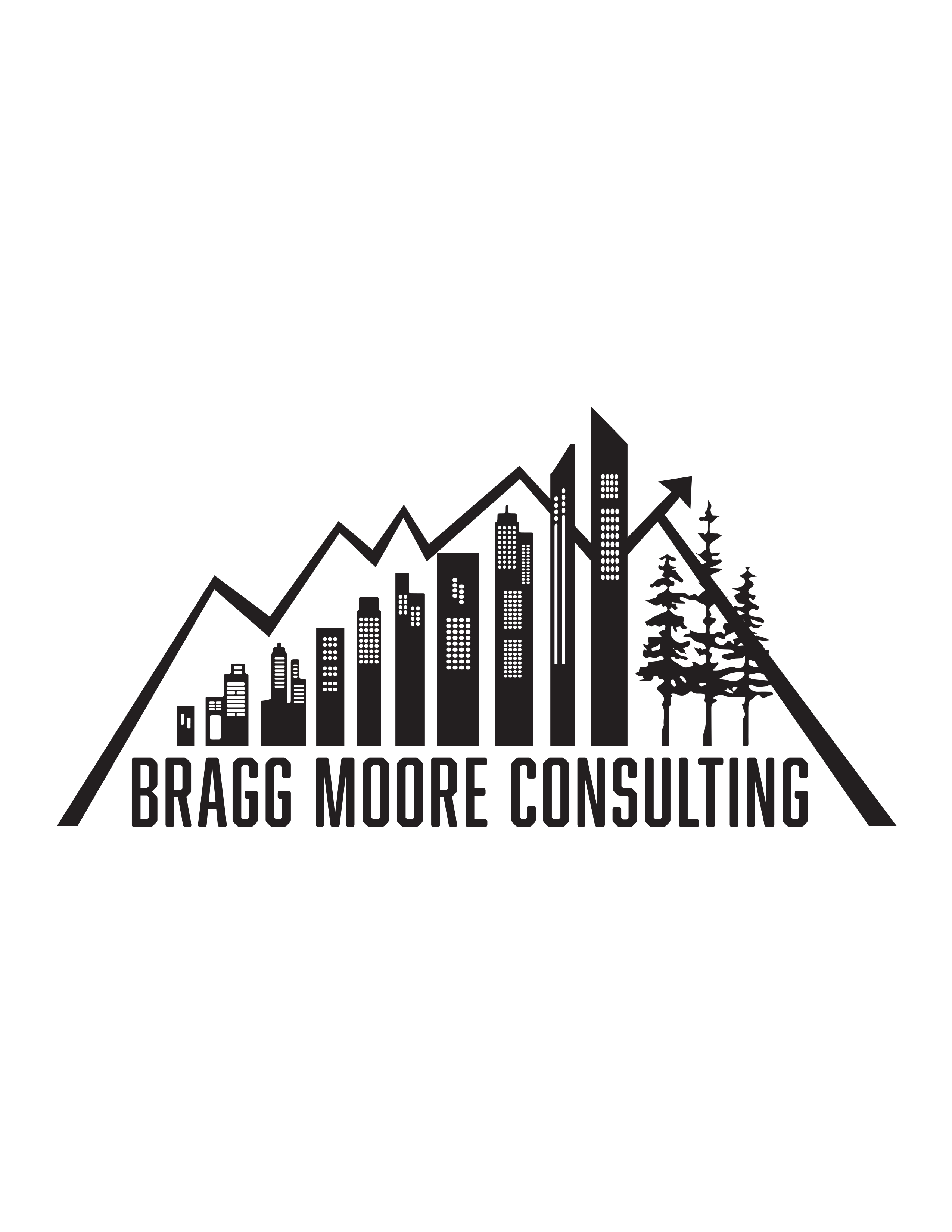 Bragg Moore Consulting logo with trees